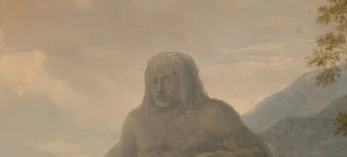 face of the colossal statue of Alexander the Great
