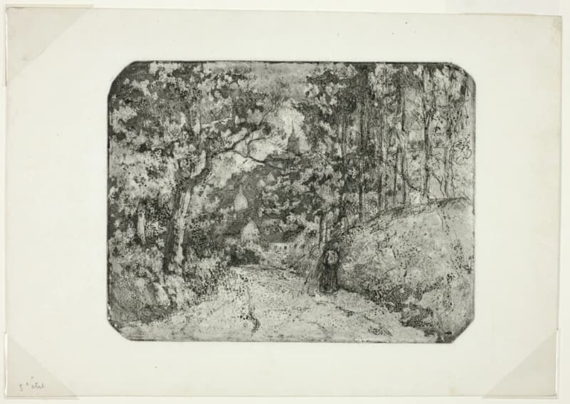 Wooded Lane at Pontoise