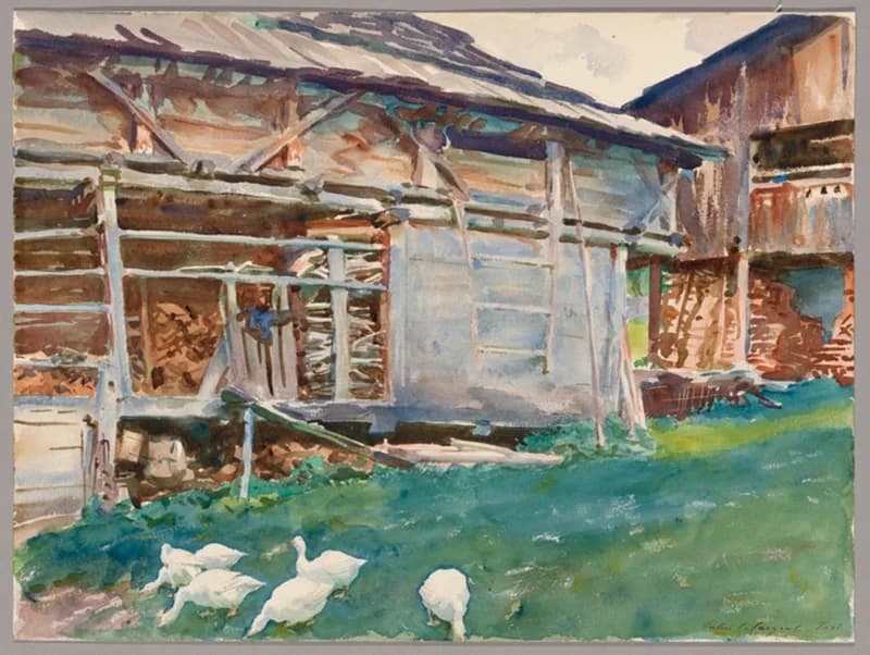 Main wooden woodshed