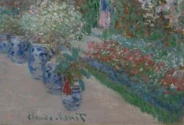 red flower bed on the right