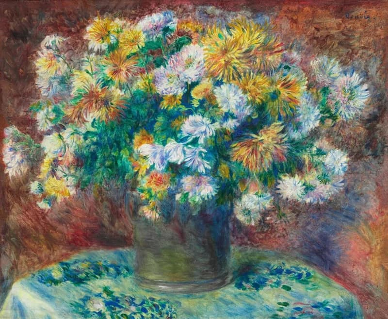 Entire chrysanthemum bouquet