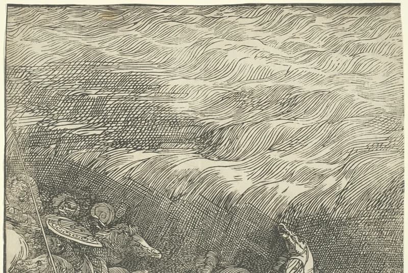 turbulent waves of the Red Sea