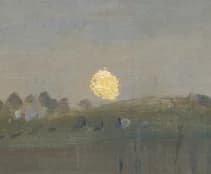 Rising moon or setting sun