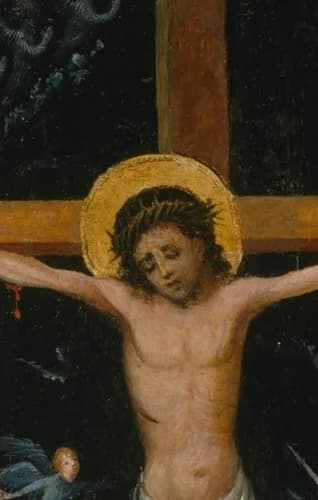 Face of Christ with crown of thorns