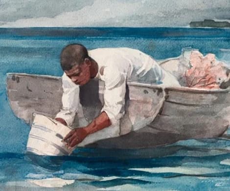 man in the boat