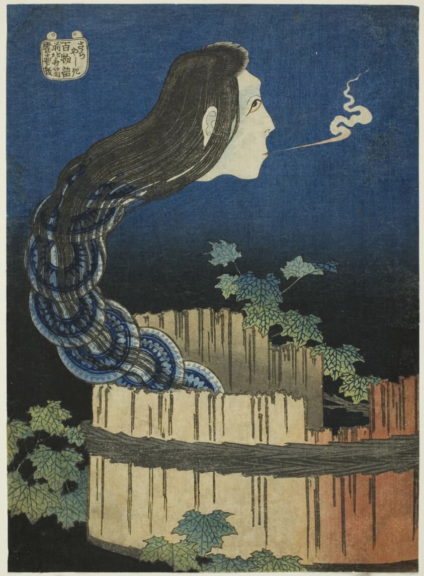 The Mansion of the Plates (Sara yashiki), from the series "One Hundred Ghost Tales (Hyaku monogatari)"