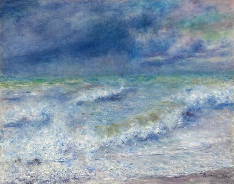 turbulent sea surface