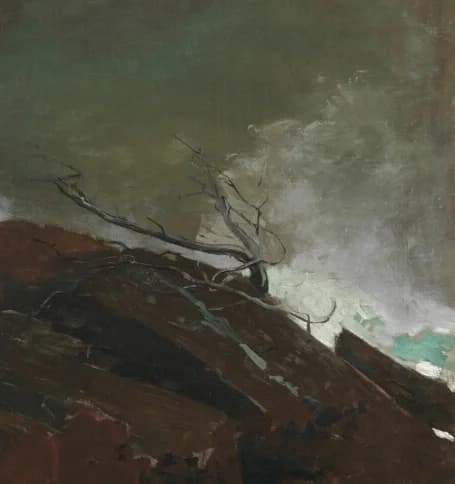 Crashing sea spray