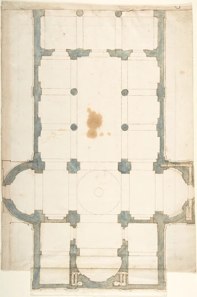 overall floor plan of the church