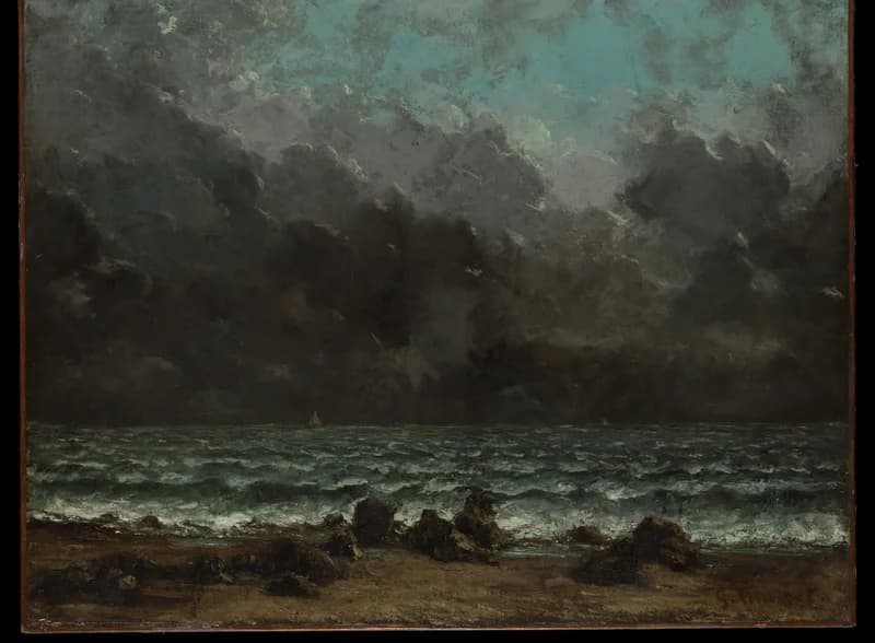 turbulent sea surface