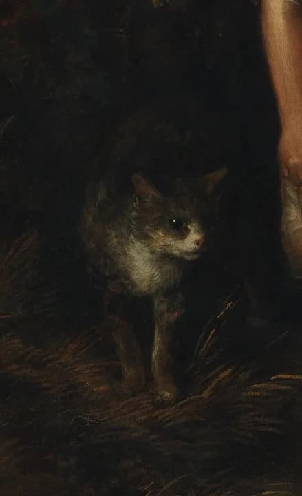 Cat standing by