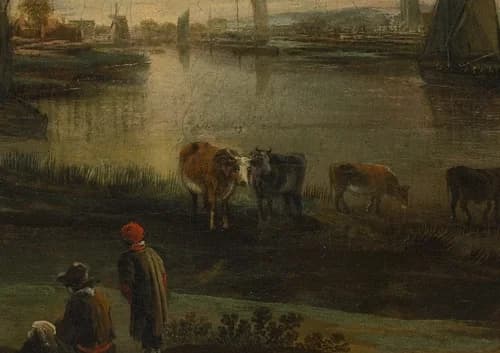 cattle by the water
