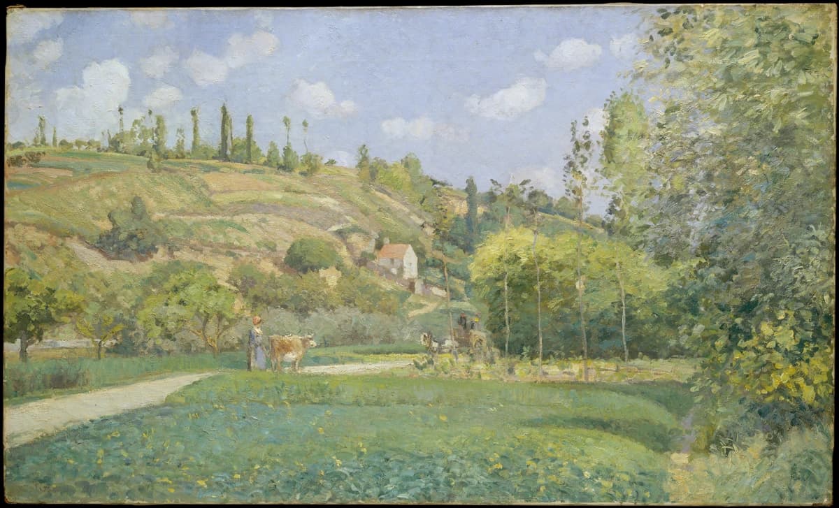 A Cowherd at Valhermeil, Auvers-sur-Oise(1874)