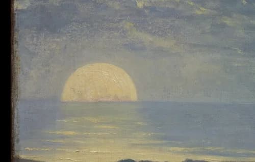 setting moon or rising sun