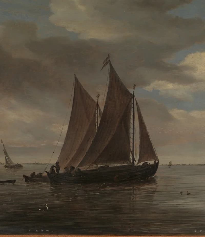 large central sailing boat
